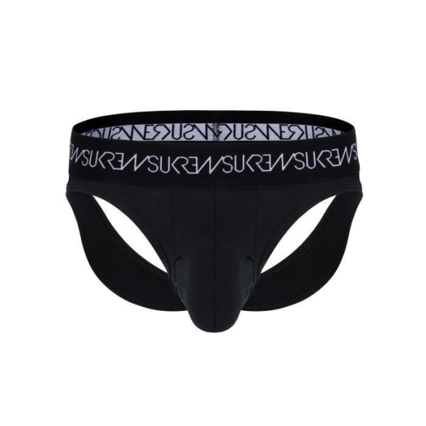 Sukrew - Undertøj til mænd - Strings til mænd - V-streng Twilight Sort - Sort - 1 x Svart M