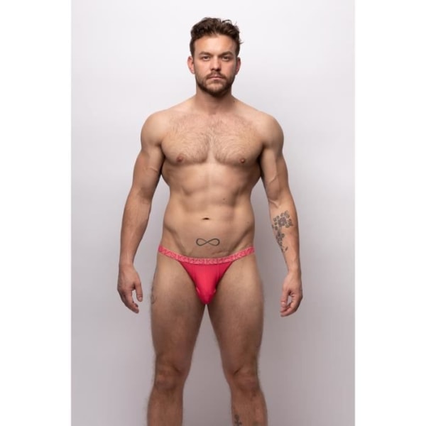 Sukrew - Herreundertøj - Herrestrenge - Bubble Thong Deep Coral - Rød - 1 x Röd S