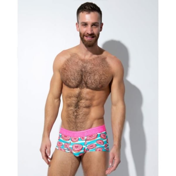 Pojke - Underkläder för män - Boxers för män - Donuts Trunk - Rosa Rosa XL