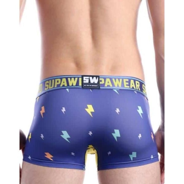 Supawear - Underkläder för män - Boxers för män - Sprint Trunk Blue Lightning - Blå Blå S