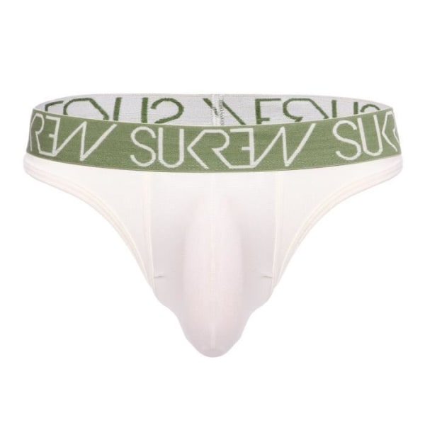 Sukrew - Miesten alusvaatteet - Miesten housut - Klassiset stringit Ecru - Valkoinen - 1 x Vit S