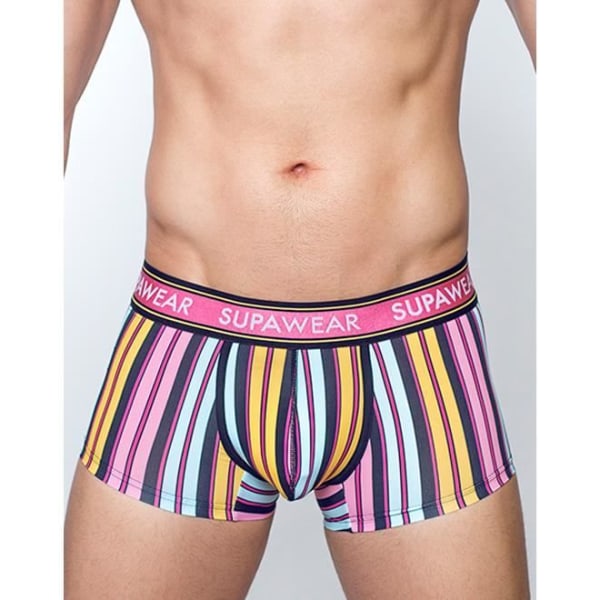 Supawear - Herreundertøj - Herreboksere - Sprint Trunk Stripes - Pink Rosa M