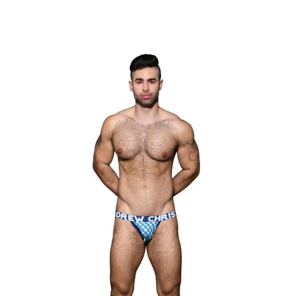 Miesten jockstrap-alusvaatteet - Andrew Christian MYKONOS JOCK W/ LEMOST NAKED® - sininen Blå S