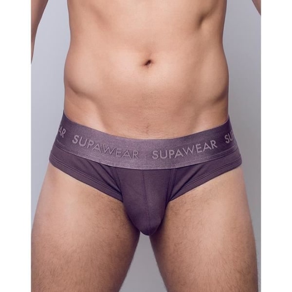 Supawear - Herreundertøj - Herretrusser - Ribbet Brief Peberkorn - Brun - XL