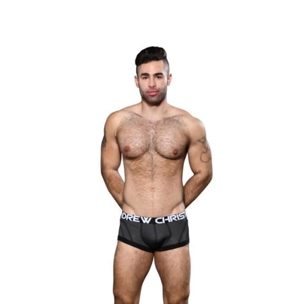 Andrew Christian - Underkläder för män - Boxers för män - Active Sports Boxer Charcoal - Grå Grå S