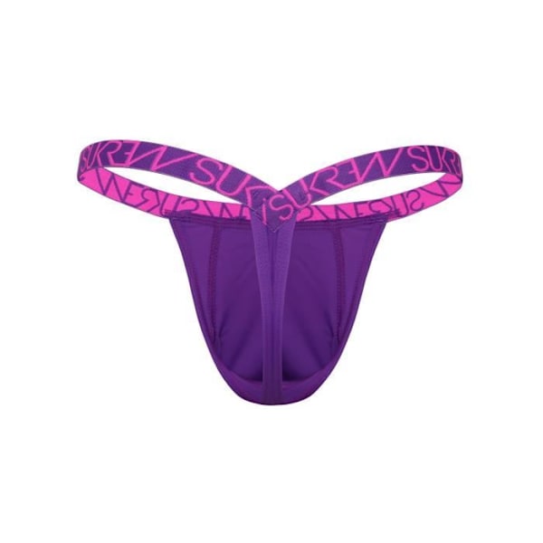 Sukrew - Herreundertøj - Herrestrenge - Bubble Thong 1 x Tyrian Purple + 1 x Shocking Pink - Multicolor - jag