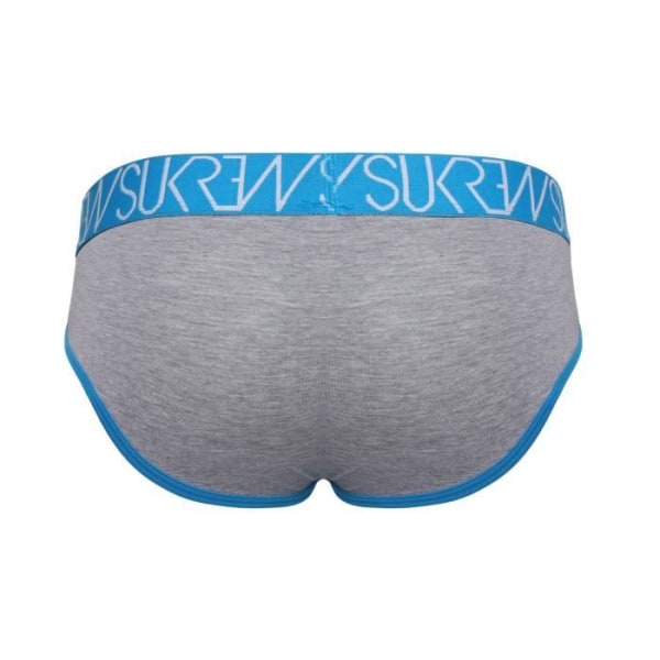 Sukrew - Herreundertøj - Herretrusser - Apex Brief Flerfarvet pakke 1 x Grey Merg + 1 x Azure - Flerfarvet - XS