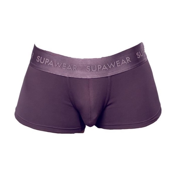 Supawear - Underkläder för män - Boxers för män - Ribbad stam Pepparkorn - Brun kastanj M