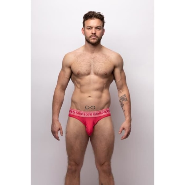 Sukrew - Herreundertøj - Herretrusser - Klassisk Brief Deep Coral - Rød Röd jag