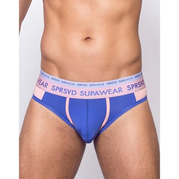 Supawear - Herreundertøj - Herretrusser - Dual Brief Color Blocked - Blå Blå M