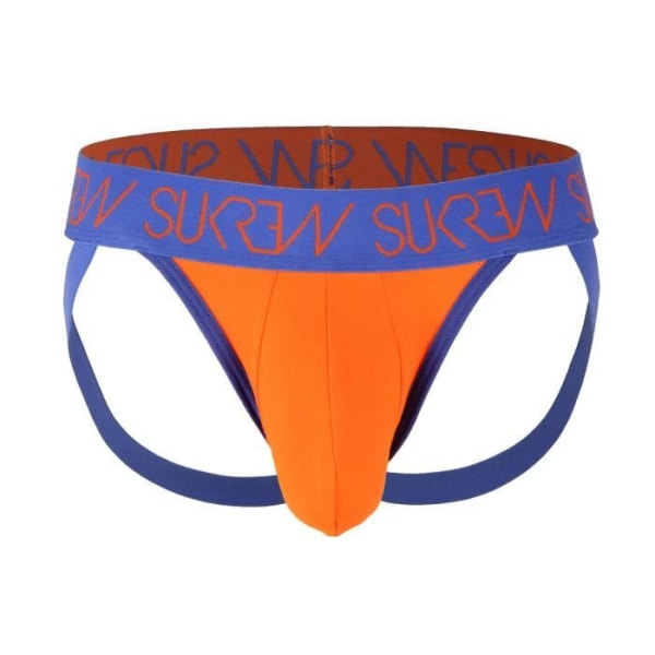 Sukrew - Underkläder för män - Jockstrap för män - Flame Orange Jockstrap - Orange - 1 x Orange S