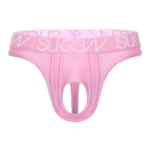 Sukrew - Underkläder för män - Sexiga stringtrosor för män - Klassisk stringtrosa i U-stil Mjuk rosa - Rosa - 1 x STORLEK XS Rosa XL
