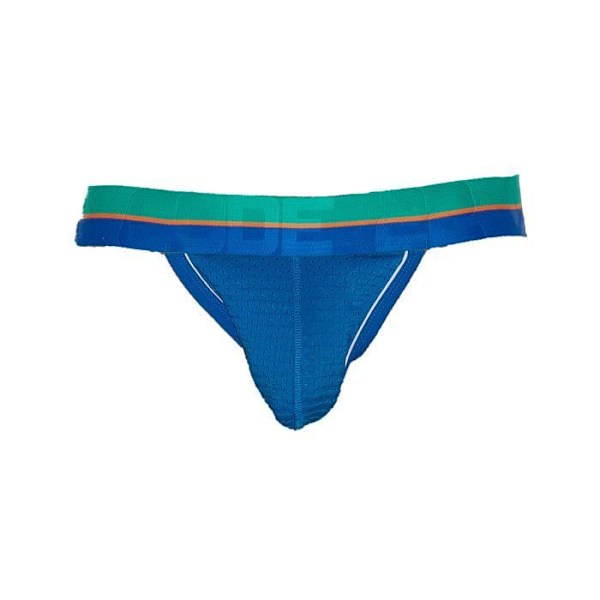 Herre Jockstrap Undertøj - KODE 22 Bright Mesh Jock Blue - Blå - XXL