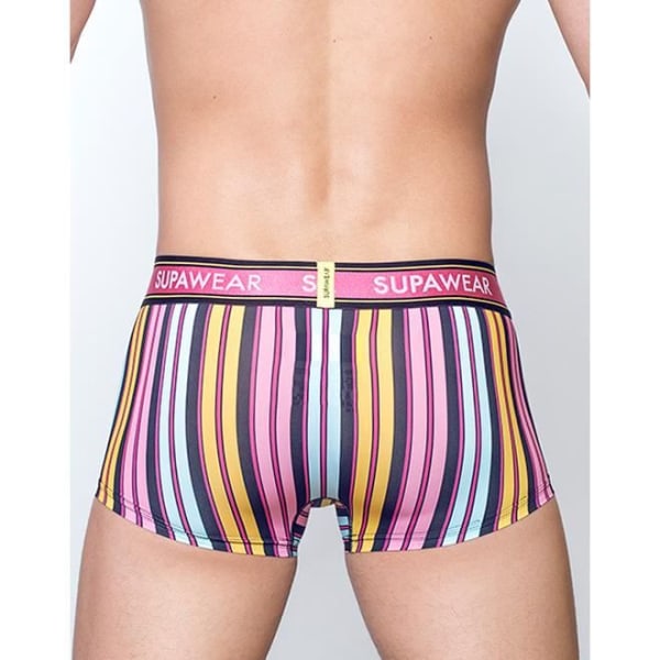 Supawear - Herreundertøj - Herreboksere - Sprint Trunk Stripes - Pink Rosa S