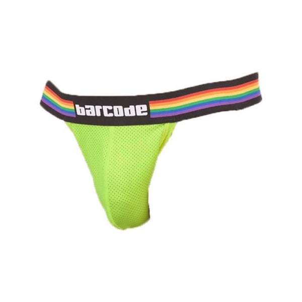 Streckkod Berlin - Underkläder för män - Jockstrap för män - Pride Jockstrap Neongreen - Gul - 1 x Gul S