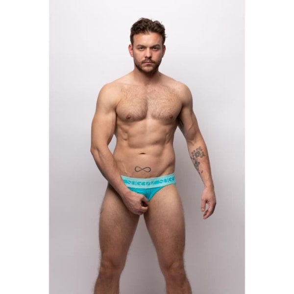 Sukrew - Herreundertøj - Sexede jockstraps til mænd - Jockstrap i U-stil Scuba Blå - Blå - 1 x STØRRELSE S Blå M