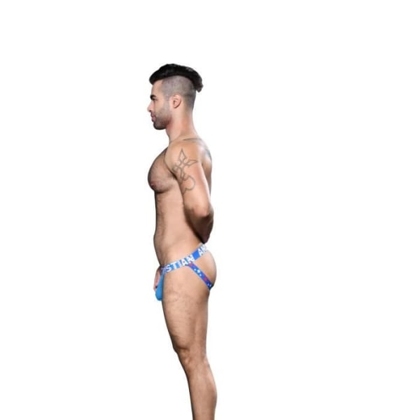 Andrew Christian - Underkläder för män - Sexiga jockstraps för män - ALMOST NAKED® Mesh Jock Elect Blue - Blå - 1 x STORLEK M - M