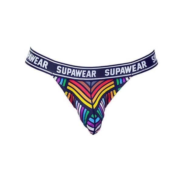 Supawear - Underkläder för män - Strumpor för män - POW Thong Rainbow - Röd - 1 x Röd M
