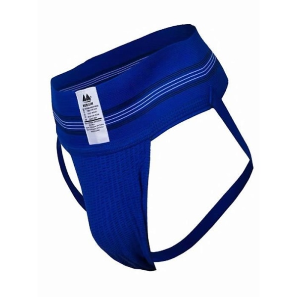 MM Sports - Herreundertøj - Herre jockstrap - Den originale nr. 10 svømmer/jogger jockstrap 3 tommer blå - blå - 1 x Blå M