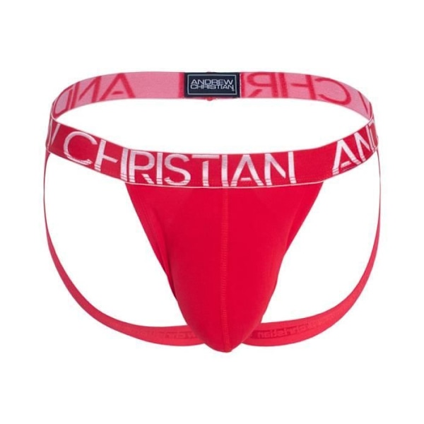 Miesten jockstrap - Andrew Christian HAPPY MODAL JOCK W / ALMOST NAKED® Red Röd M