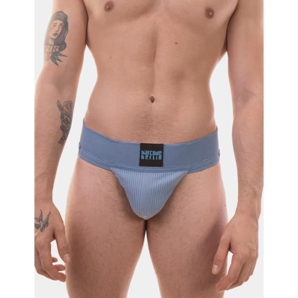 Viivakoodi Berliini - Miesten Alusvaatteet - Miesten Jockstrap - Sergey Pop Jockstrap Sinibeige - Sininen - 1 x Blå XL