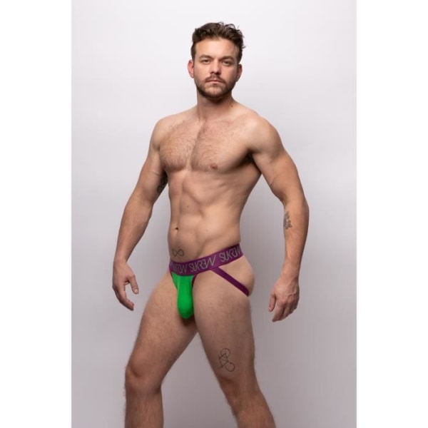 Sukrew - Herreundertøj - Jockstrap til mænd - Verdant Green Jockstrap - Grøn - 1 x Grön jag