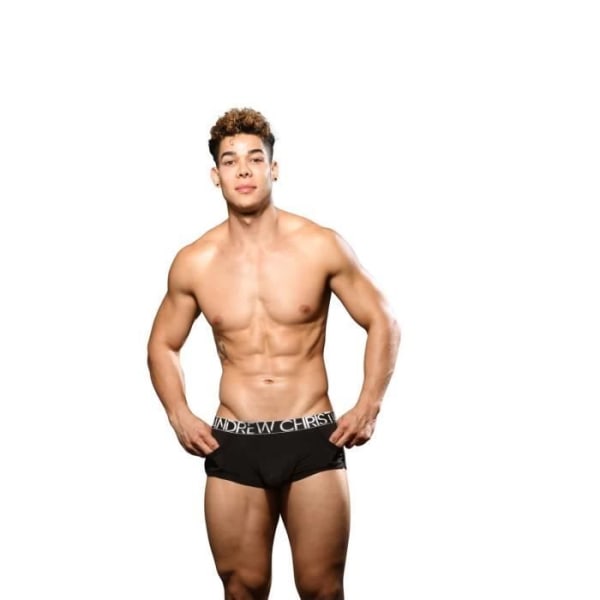 Andrew Christian - Underkläder för män - Boxers för män - Ultra Soft Pocket Boxer m/ ALMOST NAKED® - Svart Svart S