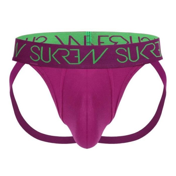Sukrew - Underkläder för män - Jockstrap för män - Deep Purple Jockstrap - Violett - 1 x Lila S