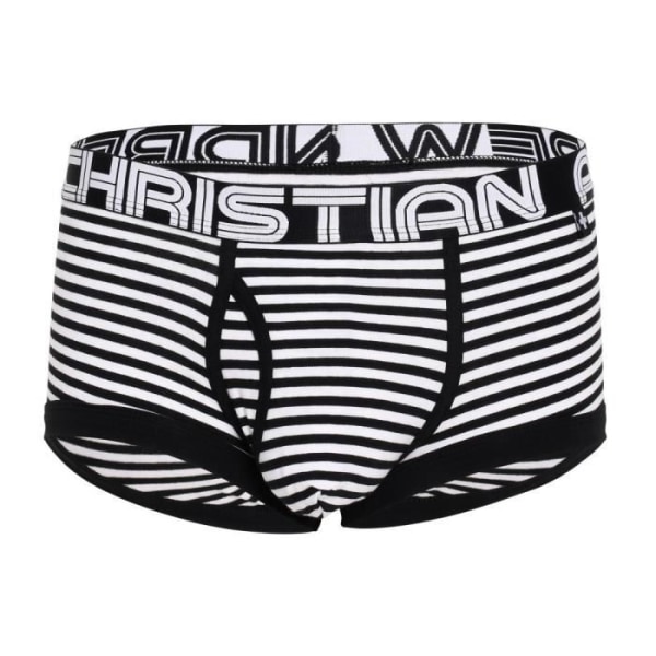 Andrew Christian - Miesten alusvaatteet - Miesten nyrkkeilijät - Fly Stripe Boxer w/ ALMOST NAKED® musta/valkoinen - musta Svart jag