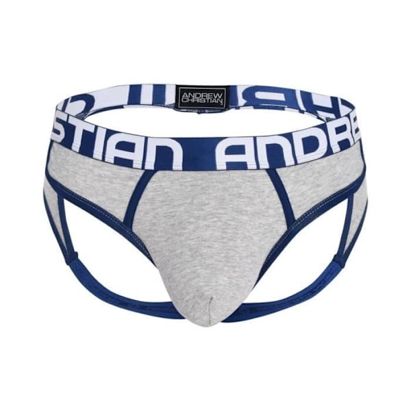 Miesten Jockstrap-alusvaatteet - Andrew Christian LEMOST NAKED® RETRO FRAME JOCK Heather Grey - harmaa - S