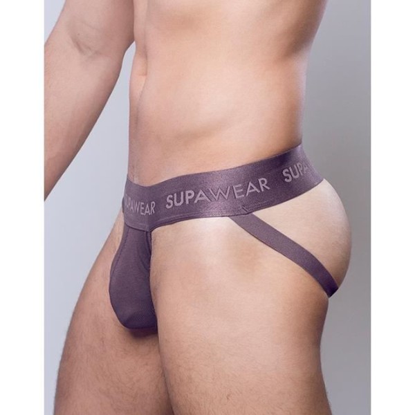 Supawear - Herreundertøj - Herre Jockstrap - Ribbet Jockstrap Peberkorn - Brun - 1 x kastanj jag