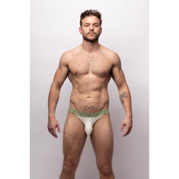 Sukrew - Miesten alusvaatteet - Miesten alushousut - Tanga Mirage Multicolor Collectionpack 1 x Khaki + 1 x Ecru + 1 x Camel - Monivärinen Flerfärgad XXL