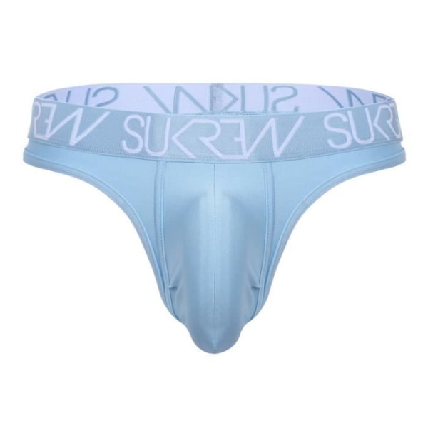 Sukrew - Underkläder för män - Strumpor för män - Klassisk stringtrosa Cool Blue - Blå - 1 x Blå XS