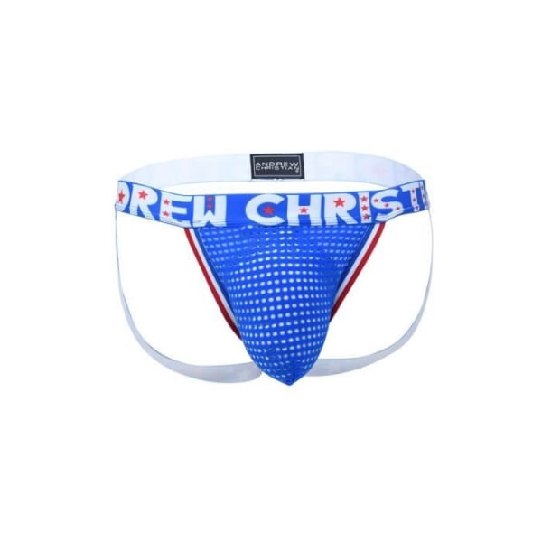 Andrew Christian - Underkläder för män - Sexiga jockstraps för män - ALMOST NAKED® Mesh Jock Elect Blue - Blå - 1 x STORLEK M - M