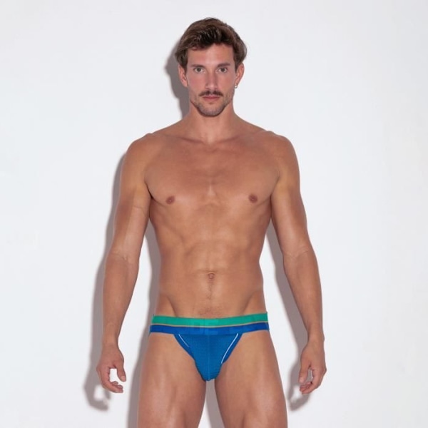 Herre Jockstrap Undertøj - KODE 22 Bright Mesh Jock Blue - Blå - XL