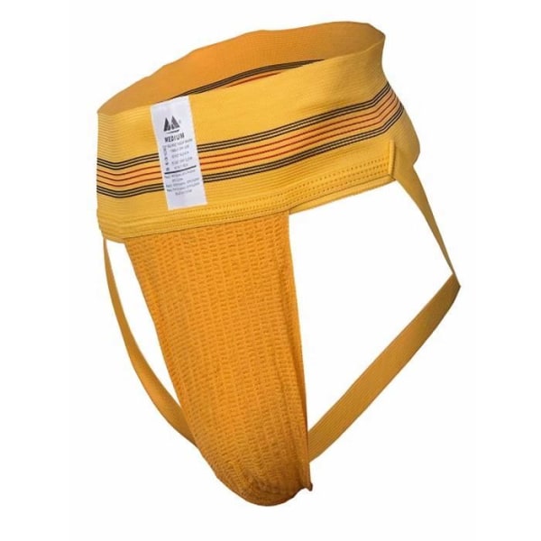 MM Sports - Miesten alusvaatteet - Miesten jockstrap - Alkuperäinen nro 10 uimari/lenkkihihna, 3 tuumaa keltainen - keltainen Gul M