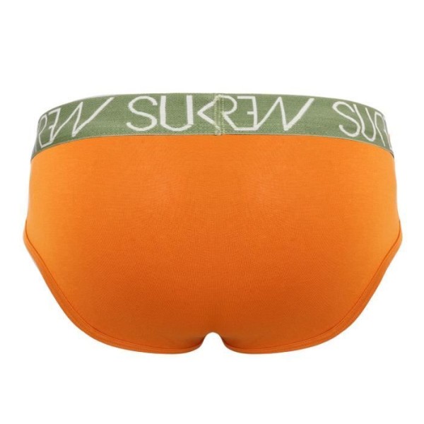 Sukrew - Miesten alusvaatteet - Miesten alushousut - Apex Brief Camel - Vihreä Grön jag