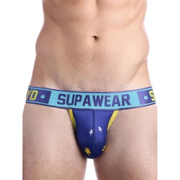 Supawear - Underkläder för män - Jockstrap för män - Sprint Jockstrap Blue Lightning - Blå - 1 x Blå jag