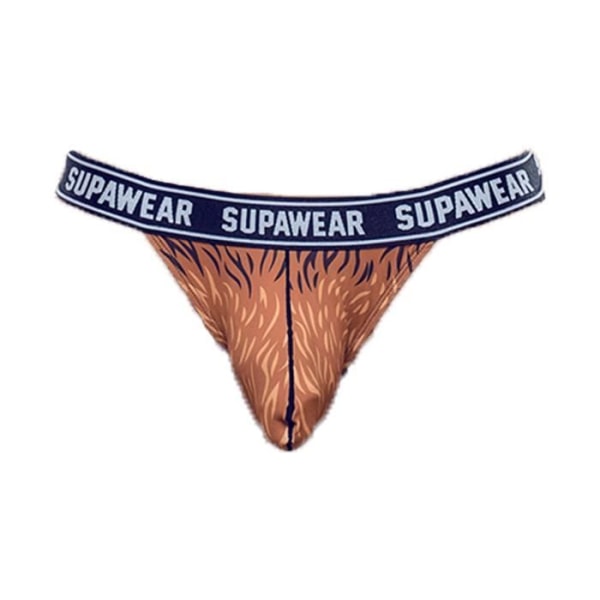Supawear - Underkläder för män - Jockstrap för män - POW Jockstrap Grizzly Bear - Brun - 1 x kastanj S
