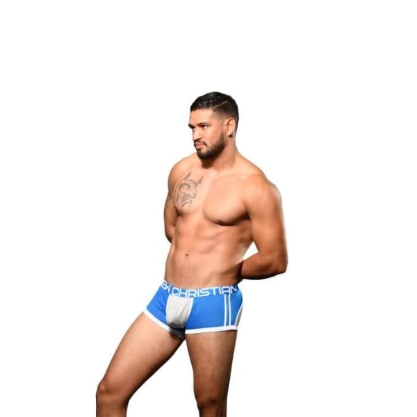 Andrew Christian - Miesten alusvaatteet - Miesten bokserit - SHOW-IT® Sports Mesh Boxer Heather/Blue - Sininen - XS