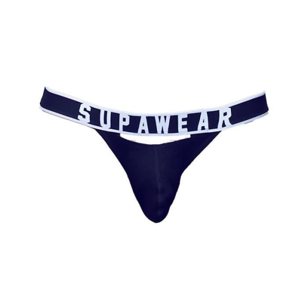 Supawear - Underkläder för män - Jockstrap för män - Ribbad Slitage Jockstrap Svart - Svart - 1 x Svart jag