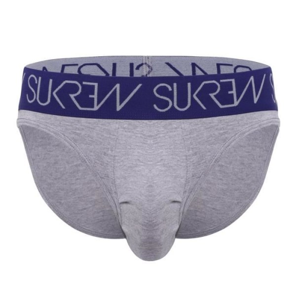 Sukrew - Herreundertøj - Herretrusser - Klassisk trusse Grå Marl - Grå Grå S