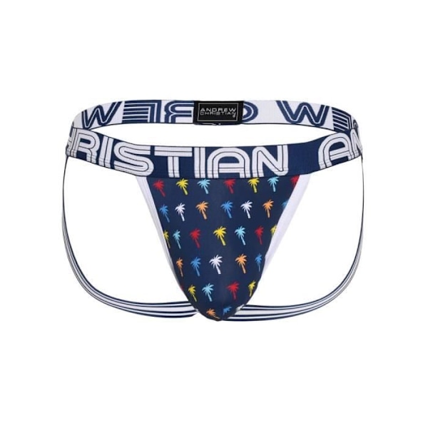 Jockstrap til mænd - ANDREW CHRISTIAN - PALMS JOCK M/ ALMOST NAKED® - Navy Marin jag