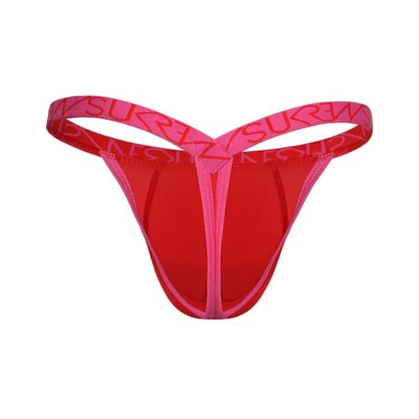 Sukrew - Undertøj til mænd - Strings til mænd - Bubble Thong Flerfarvet pakke 1 x rød, 1 x ananas gul, 1 x Carnival Pink - XL Flerfärgad S