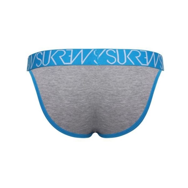 Sukrew - Herreundertøj - Klassisk Tanga Grå Mergel - Blå - jag