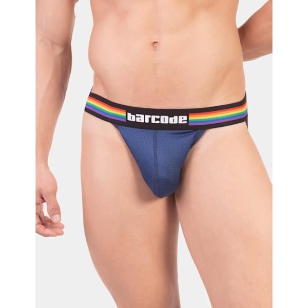 Streckkod Berlin Pride Jockstrap för män marinblå Marin S