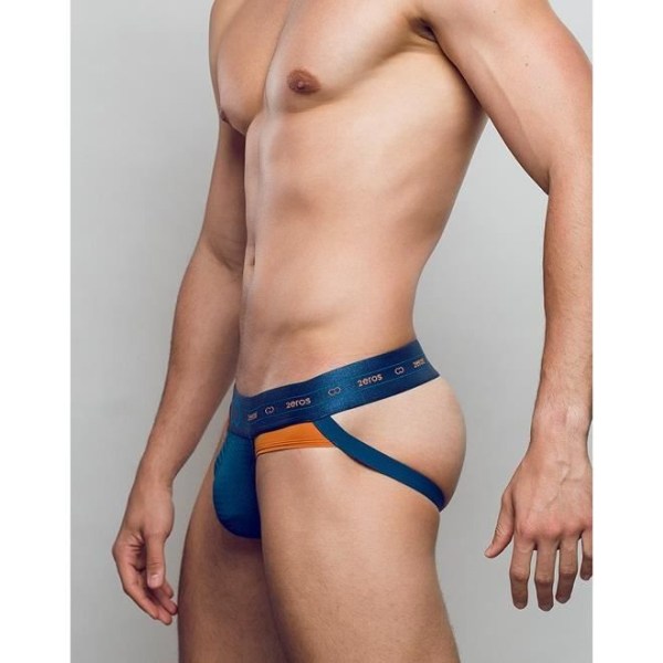 2EROS - Underkläder för män - Jockstrap för män - Aktiv NRG Jockstrap Blå - Blå - 1 x Blå jag