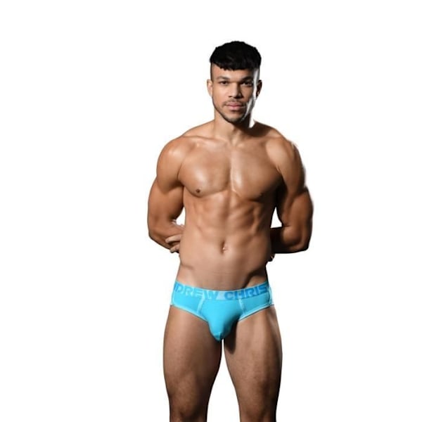 ALMOST NAKED® Retro Bamboo Brief Aqua herrbyxor - blå ANDREW CHRISTIAN Blå XXL