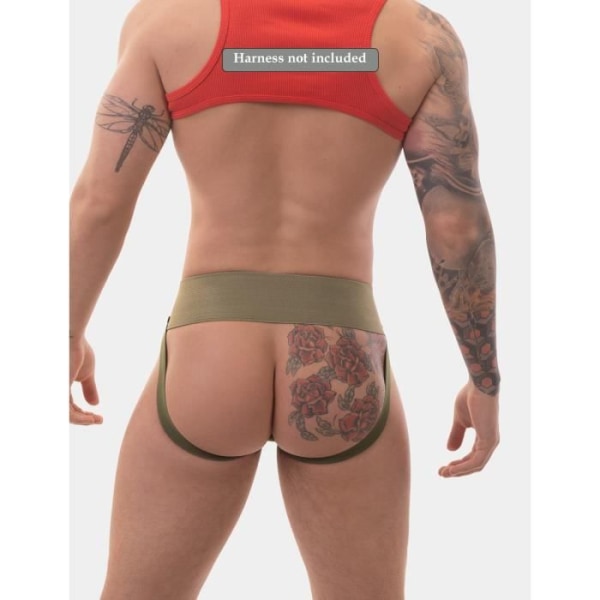 Stregkode Berlin - Herreundertøj - Jockstrap til mænd - Sergey Pop Jockstrap Grasslandbeige - Grøn - 1 x Grön M