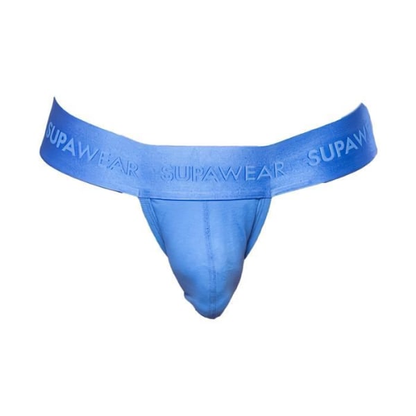 Supawear - Underkläder för män - Strumpor för män - Ribbade stringtrosor Marina - Blå - 1 x Blå jag